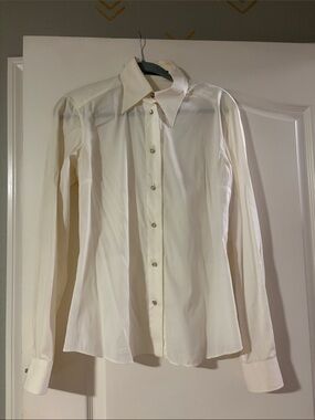 Dolce & Gabbana Cream Button-Front Dress Shirt